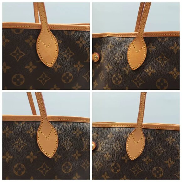 100% Authentic Louis Vuitton Neverfull GM W/P Brown Monogram Canvas Shoulder bag - Picture 5 of 12